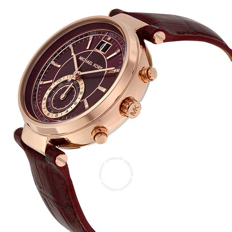 michael kors burgundy watch uk|Michael Kors watches for sale.